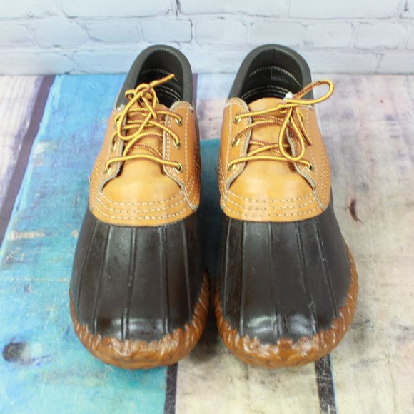 Vintage LL Bean Maine Hunting Shoe Leather Gumshoe Duck Boots Size 6 M - Picture 5 of 9
